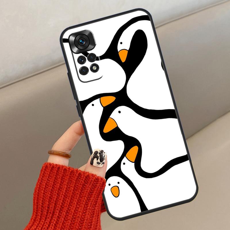 Cartoon Niedliche Gans Ente Hülle Für Xiaomi Redmi Note 13 12 11 10 14 15 Pro Plus Abdeckung Für Redmi 15C 14C 10C 12C 13C 15