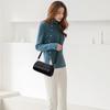 Women's PU leather shoulder bag  crossbody bag  monochromatic  messenger bag  fashion bag  simple bag  trendy