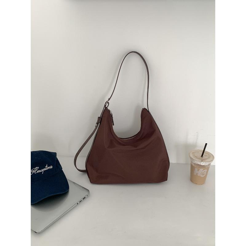

New simple women s shoulder bag large-capacity commuter bag women s solid color versatile nylon tote bag women
