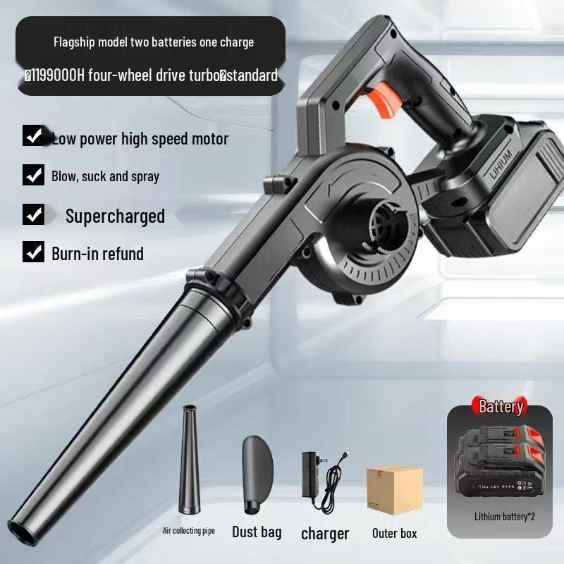 High-Power Rechargeable Lithium Battery Blower and Vacuum Cleaner Combo