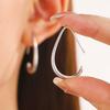 European & American Cold Style Metal Stud Earrings: Retro, High-End, Smooth Design with Personality Ear Cuffs