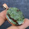 Natural Dragon Blood Gemstone 925 Sterling Silver Jewelry Pendant 2.17" F5F18