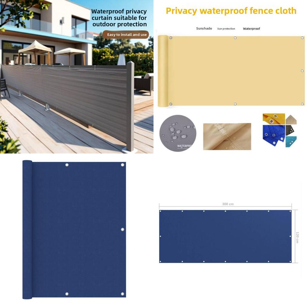 Balkon Oxford Sichtschutz Wasserdicht und Sonnenschutz Tuch Sichtschutzzaun Tägliche Nutzung