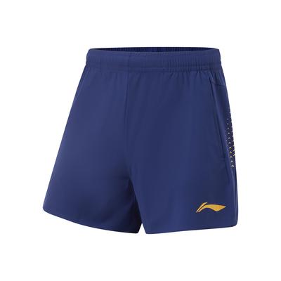 Li Ning Table Tennis Series Ice Feel Comfortable Moisture Wicking UV Resistant Sports Shorts Men Shorts Light-Blue AAPV059-2