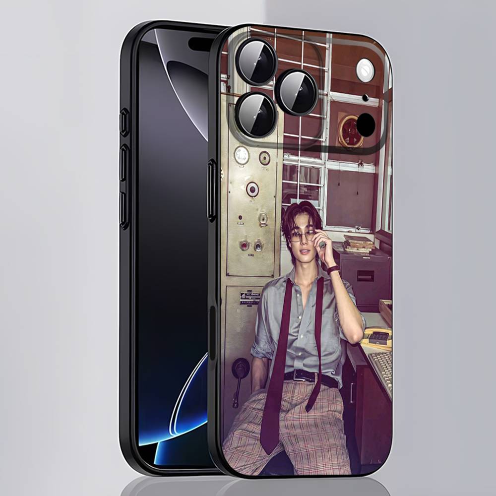 

P-Phuwin A-Actor Tangsakyuen Phone Case For iPhone 17,16,15,14,13,12,11,Pro,Max,Plus,E,SE4,Air,Mini Black Cover iPhone13
