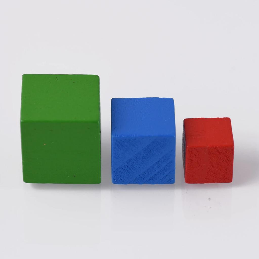 10 szt. 15mm 20mm 25mm Kolorowe Losowo Mieszane Naturalne Drewniane Kostki Kwadratowe Koraliki do DIY Rękodzieła Woodcraft Akcesoria do Wyrobu Biżuterii