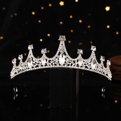 Bridal Jewelry Korean Wedding Accessories Crystal Children's Crown Princess Tiara Alloy Rhinestone Headband Crown