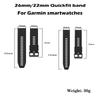 26 22MM Uhren-QuickFit-Silikonarmband für Garmin Fenix 5X 5 PLUS 6X 6 7 7 PRO Fenix8 47 51mm 955 965 Epix Tactix Quatix Armband