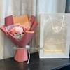 Valentine's Day Handheld Gift Box: Baby's Breath, Dried Flowers & Rose Soap for Girlfriend or Bestie