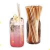 100pcs 20cm Natural Wheat Straw Reusable Drinking Straws 100% Natural Biodegradable Straws Environmentally Friendly Barware