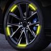 Car Wheel Tire Rim Hub Reflective Luminous Emblem Sticker Car Styling for Toyota TRD GR Gazoo Racing Corolla Yaris Chr Auris Rav4 Prius Prado Avensis