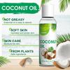 100% Pure Liquid Coconut Oil for Dry Skin, Hair, Face Oil, Body, Non-Greasy, Unscented Moisturizer-100ml/220ml