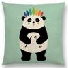 Latest Cartoon Animals Interesting Deer Panda Sheep Bulldog Chameleon Colourful Cushion Cover Car Sofa Throw Pillow Case