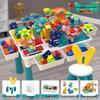 Multifunctional Building Block Table for Early Education – Large Particle Puzzle Toy for Boys and Girls Aged 3-5, Perfect Birthday Gift.