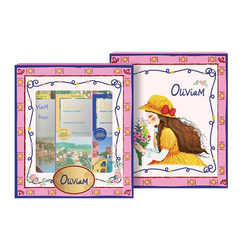 OLIVIAM Floral Tea Tree Skincare 3-Piece Set