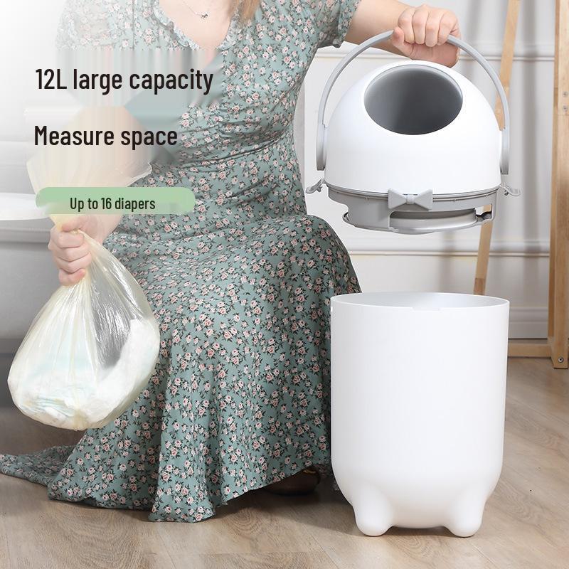 Large Capacity Baby Diaper Liners & Sealed Trash Can - Odor-Resistant