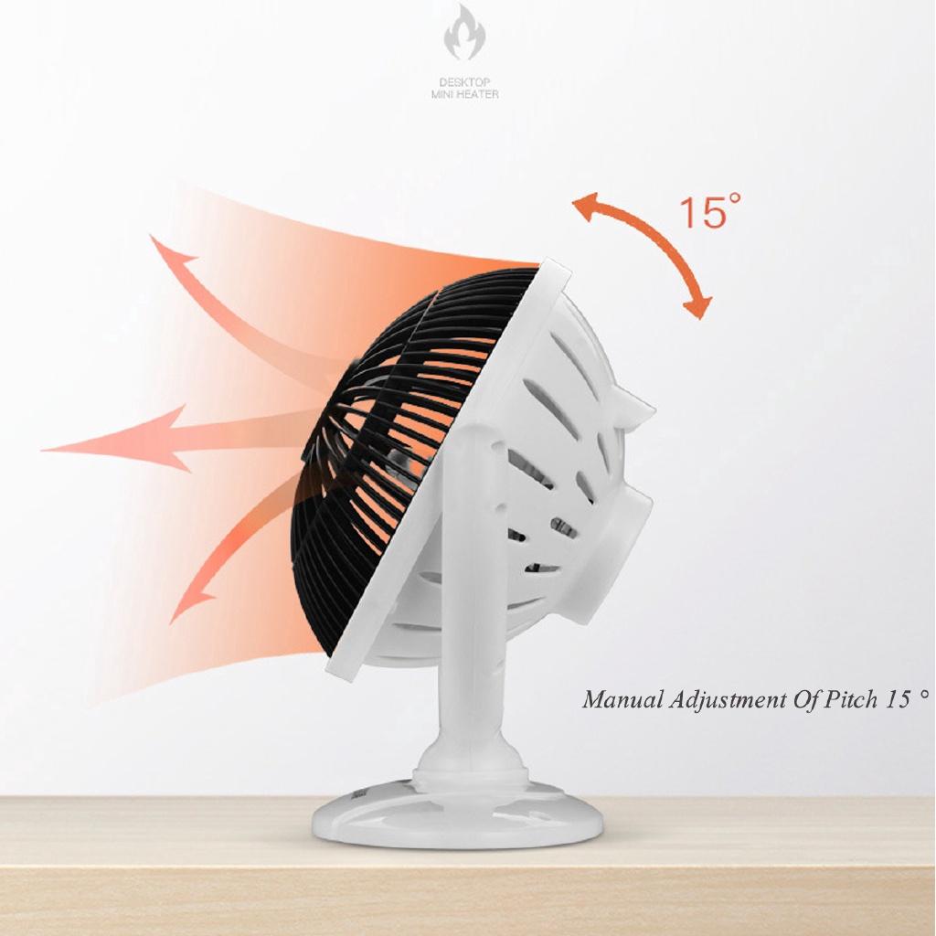 Mini încălzitor electric portabil 220V ventilator 200W încălzire cameră birou încălzitor ventilator vânt 220*205mm