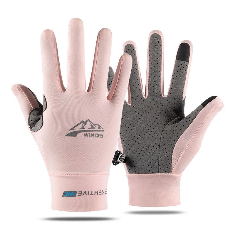 Ice Silk Touchscreen Gloves for Men & Women - Summer Sports, Cycling, Running, Driving, Anti-Slip, Lure Fishing
