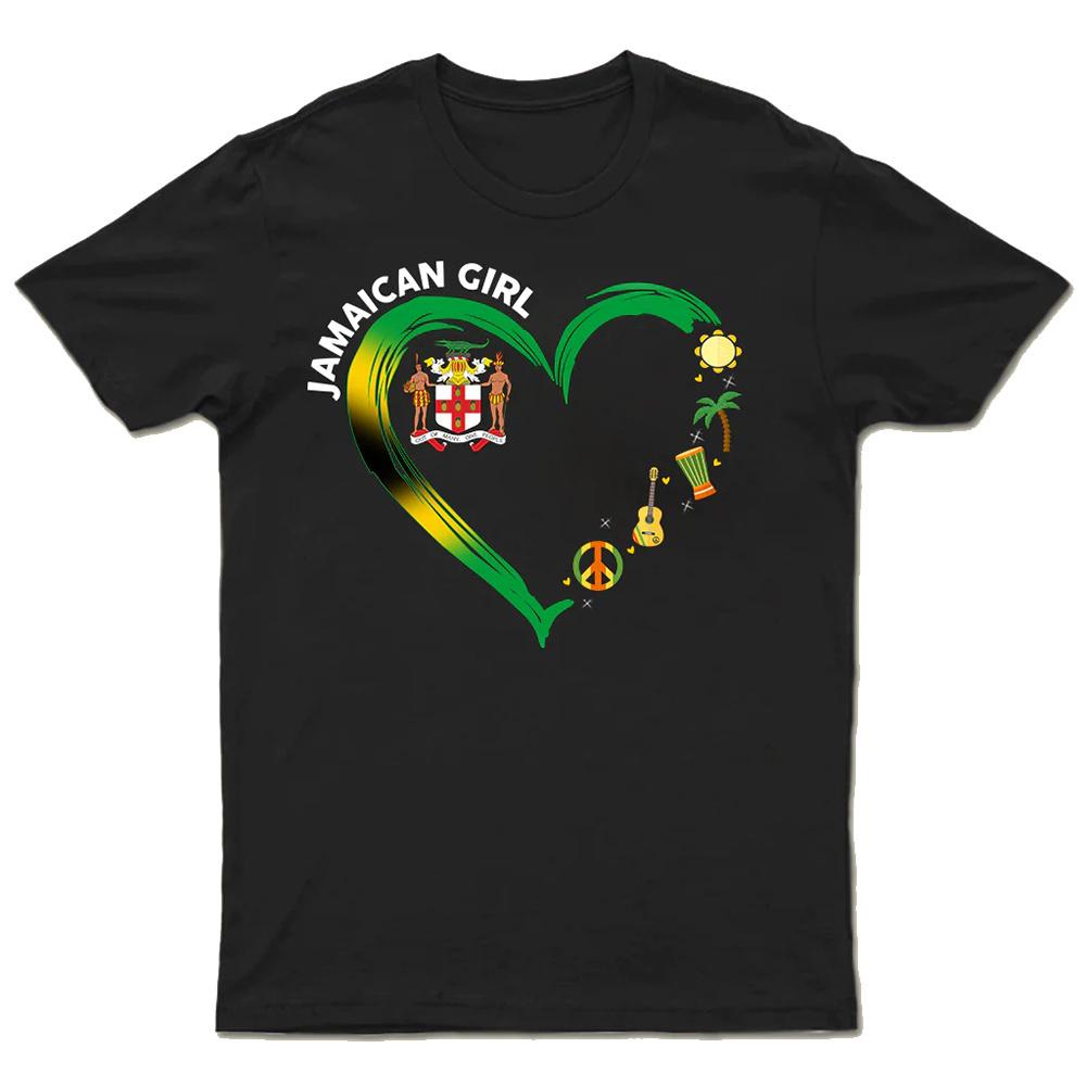 Jamaica Flag Lion Emblem Graphic T Shirt For Men Clothing 3D Jamaican Pride Printing T-Shirt Tops Tee Shirts Fashion Streetwear