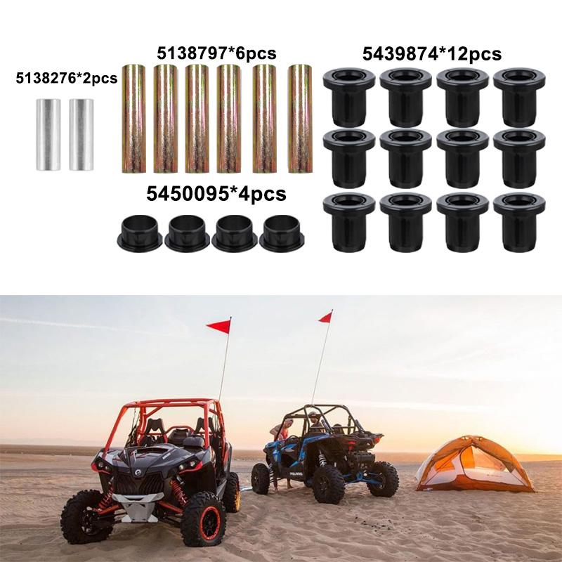 20/24-teiliges Buchsenset für vordere und hintere Querlenker + 28/70 mm Stahlhülsen für Polaris RZR/GENERAL Series 5138276