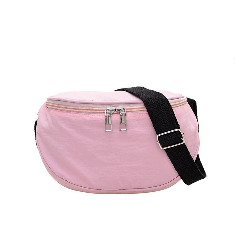 Soft Waterdrop Shape Canvas Shoulder Bag With Zipper Closure For Commute
