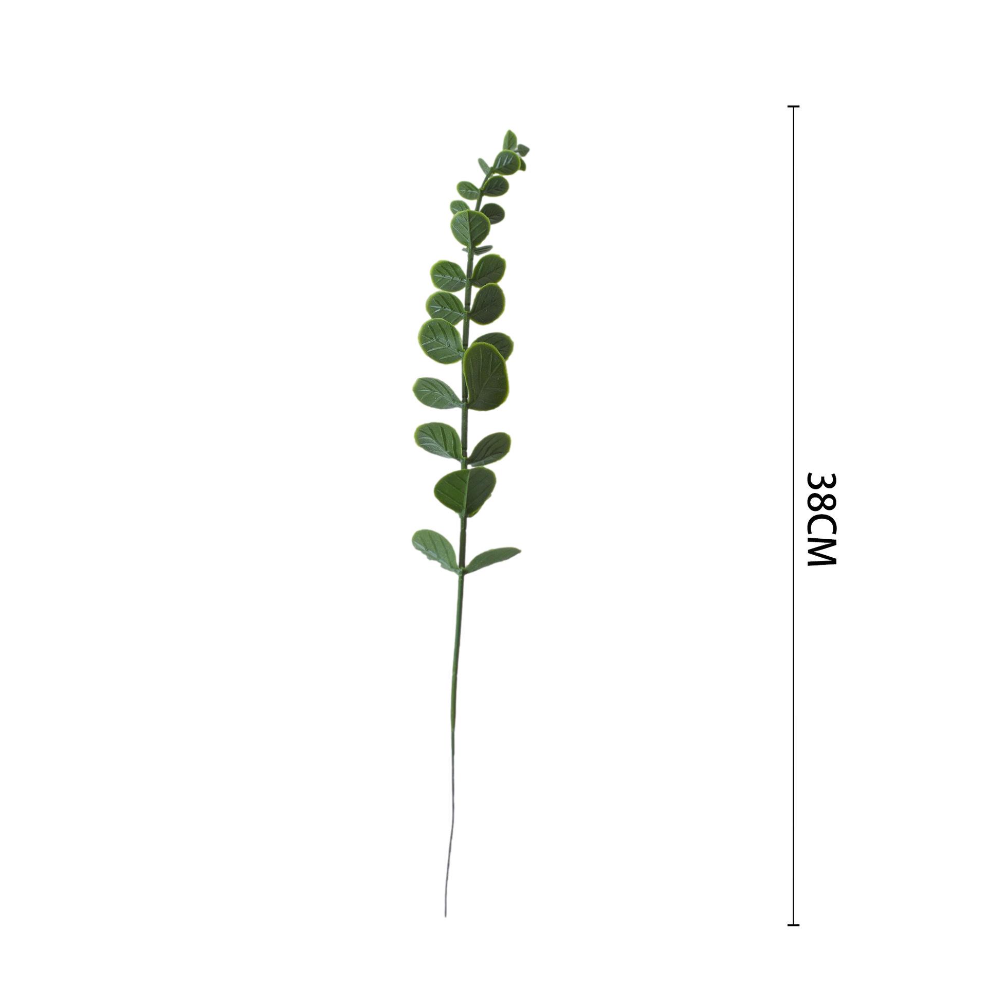 Eucalyptus Artificial Flower Arrangement, 47cm Frosted White & Green.