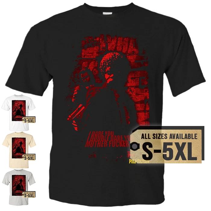 Футболка PULP FICTION V11 Постер к фильму Винтажная Натуральный Черный Белый S - 5XL S