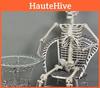 54ft Full Body Skeleton Props Movable Joints Haunted House Decoration Halloween