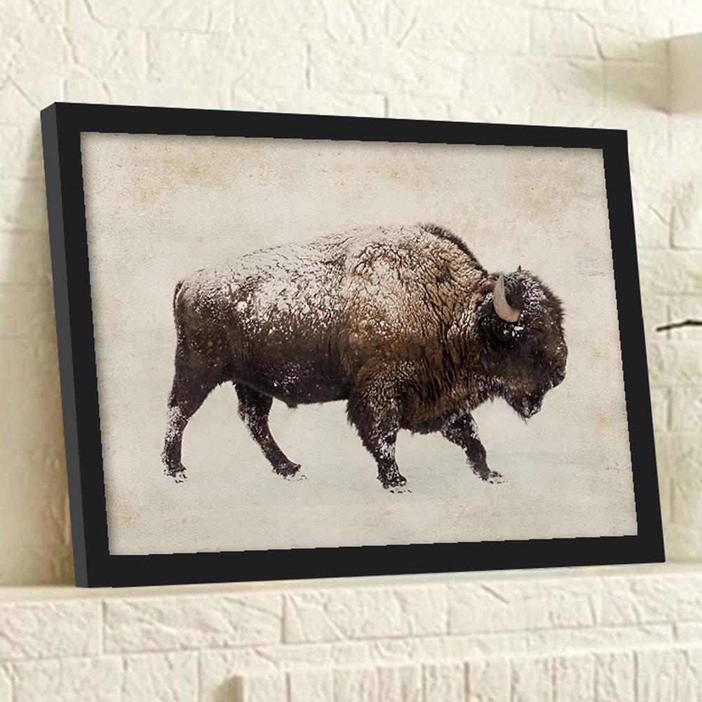 Animal Canvas Wall Art Painting with Frames for Living Room Bedroom Decor Pictures Housewarming Gift