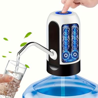 Elektrische Wasserflaschenpumpe, über USB wiederaufladbare automatische Trinkwasserpumpe für universelle 11,36-18,93-l-Flaschen, tragbarer Camping-Wasserspender