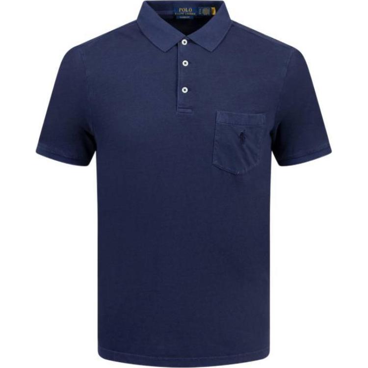 

Polo Ralph Lauren Однотонная футболка-поло с коротким рукавом Мужские топы Темно-синий 710941533-007 XL