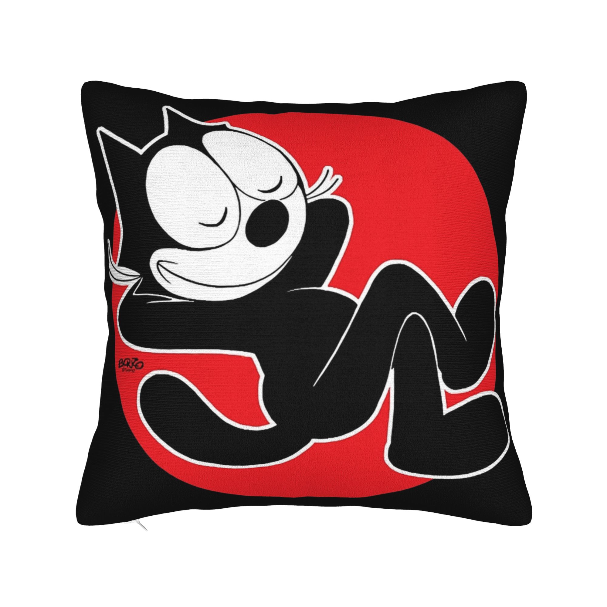 Felix the Cat  Pillow Cover Merch Printed Cushion Cover Decoration  Throw Pillow Case Cover Car Multi Size 12x12Inch