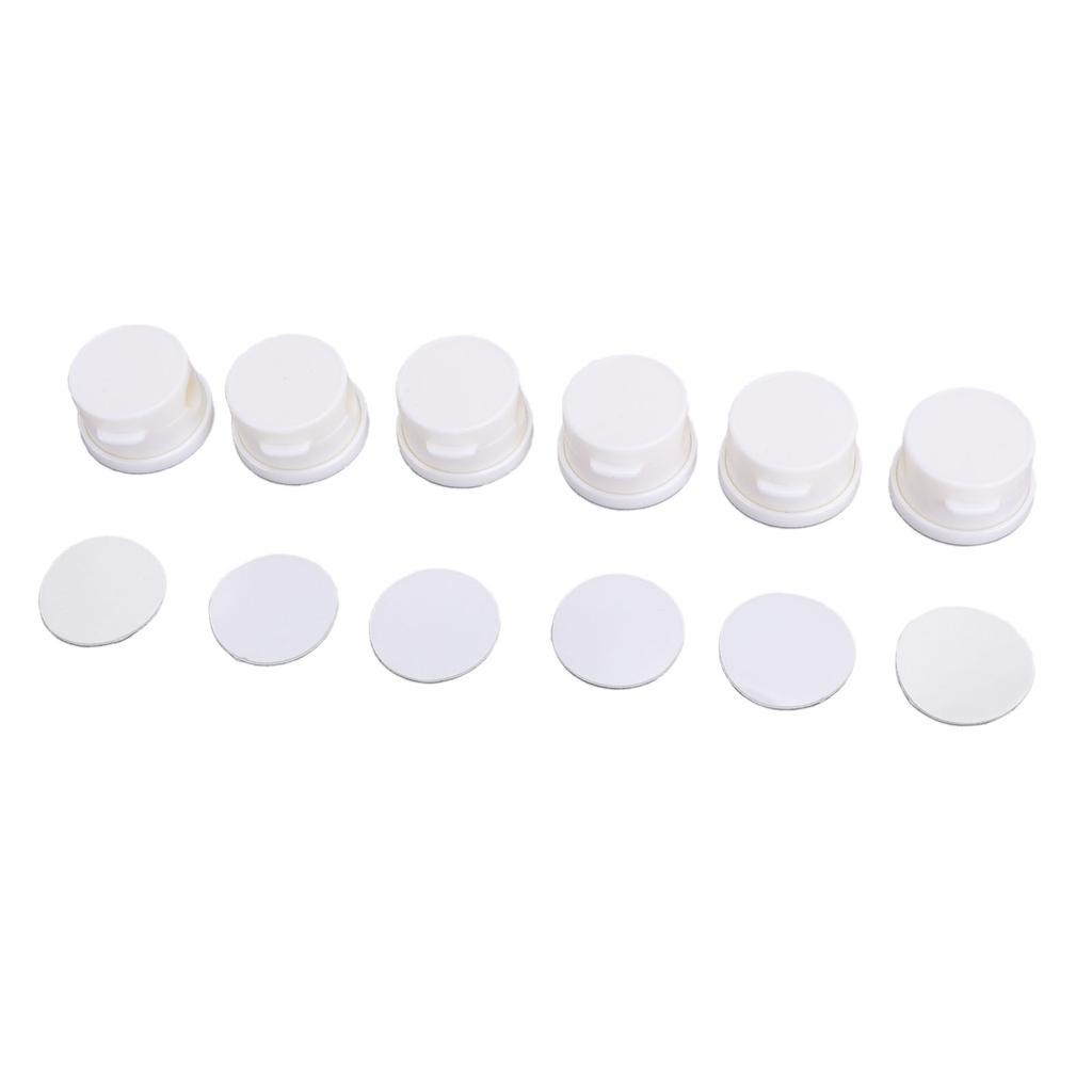 6 Pcs Magnetic Cable Clips Rotating Easy Open Cable Management Wire Holder Keeper White