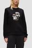 Karl Lagerfeld Czarna Damska Bluza Ikon Sketch Duo M