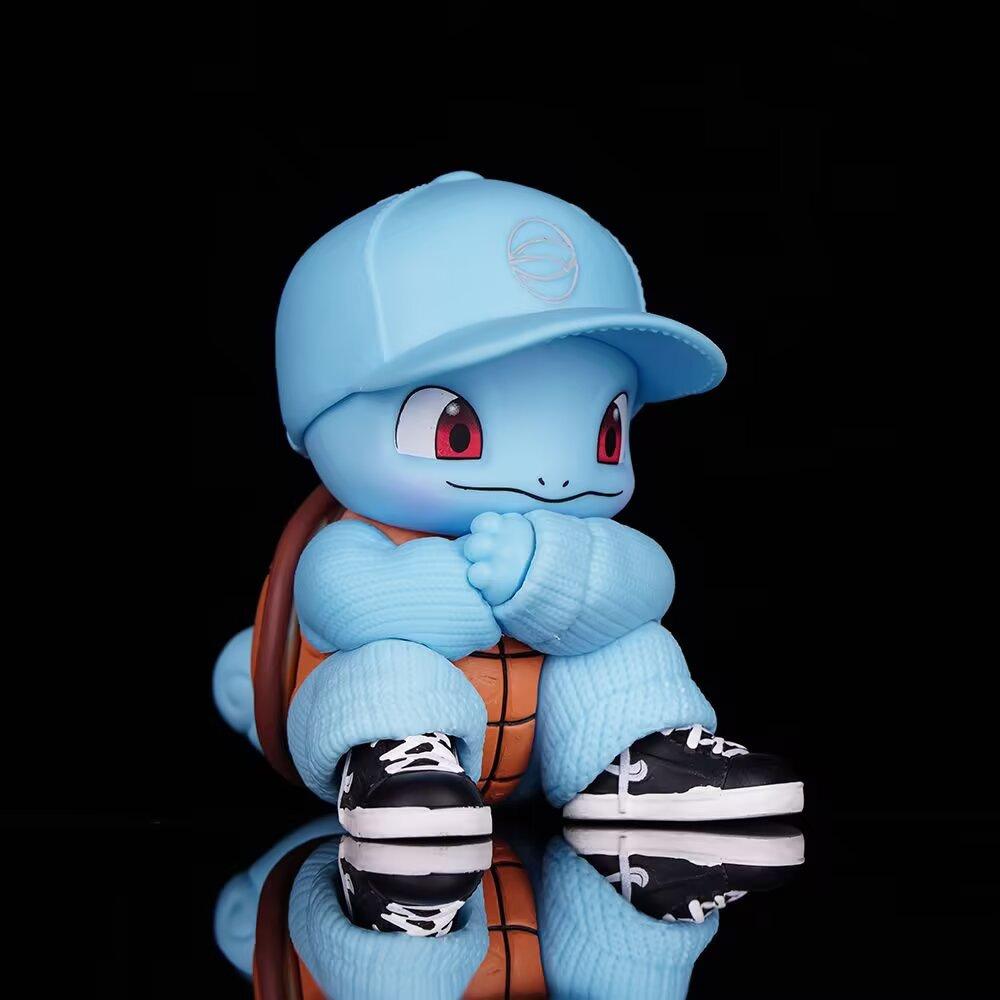 8cm  Squirtle Anime Figure Model Collection Catoon Toys Car Ornament Statue Dcoration Gifts