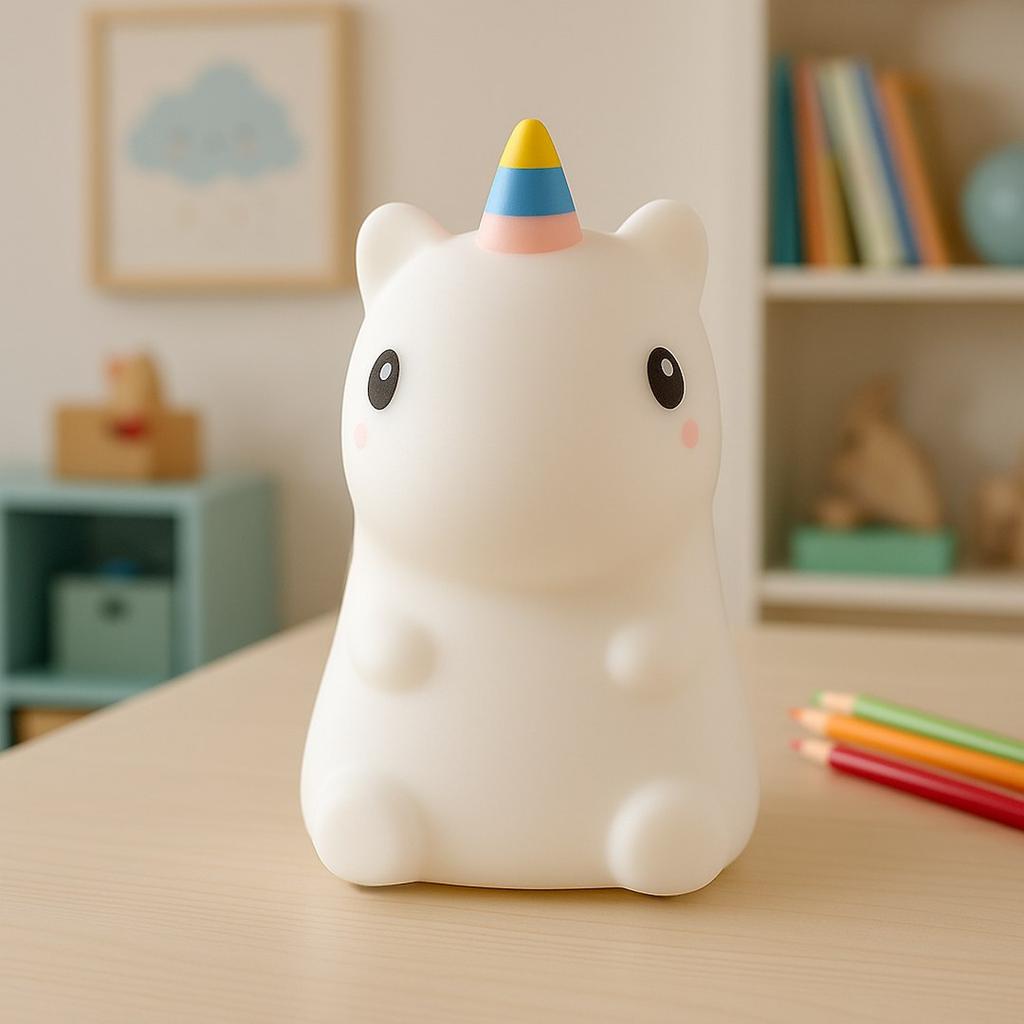 Lampka Nocna Led 1W Rgb Do Pokoju Dziecka Bezprzewodowa Unicorn Milagro