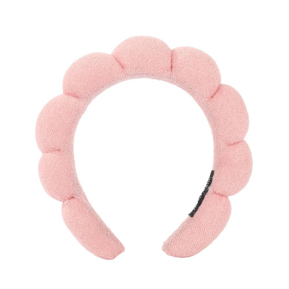 Women's Cute Blue Cloud Headband - Wide, High Skull Top for Face Washing