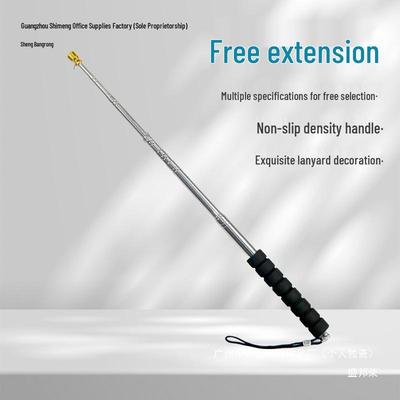 Einziehbarer & Fester 2-Meter-Handheld-Reiseleiter-Fahnenmast - Verdicktes Outdoor-Design