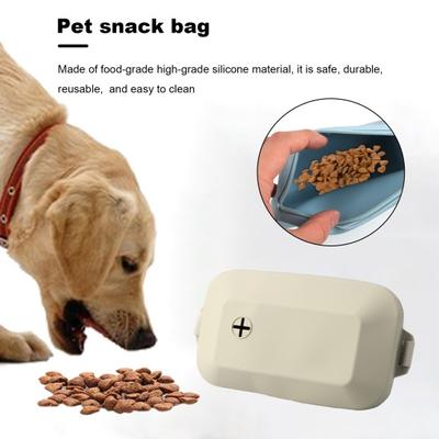 Yousheng Pet Snack Bag Adjustable Silicone Dog Treat Storage Bag Portable Pet Training Waist Bag for Outdoor