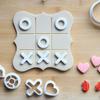 Day Valentine'S Tic Tac Toe Mold Casting Mold Heartt Lip For Diy Crafts Cookie Cutter Kids Adult Table Game Family Board Games