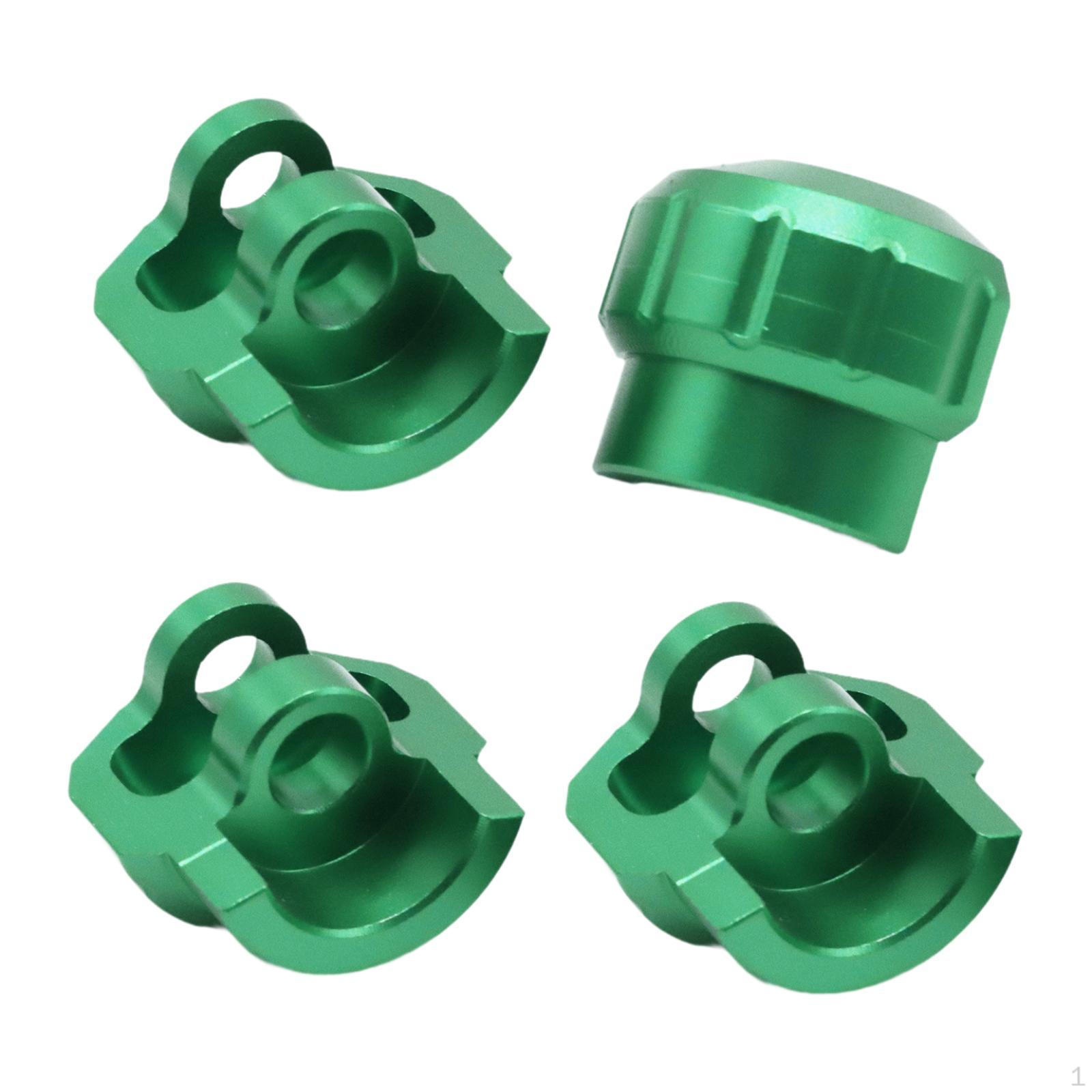 

4 Pieces 1/8 1/7 Shock Cap Protector Anti Collision Guards for Ara106044T2 зелений