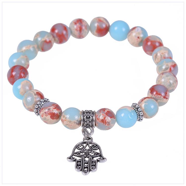 

Snake skin stone bracelet, Tree of Life, Palm pendant, Natural stone bracelet, Jewelry, Christmas gift, Stocking stuffers, Valentine s Day gift