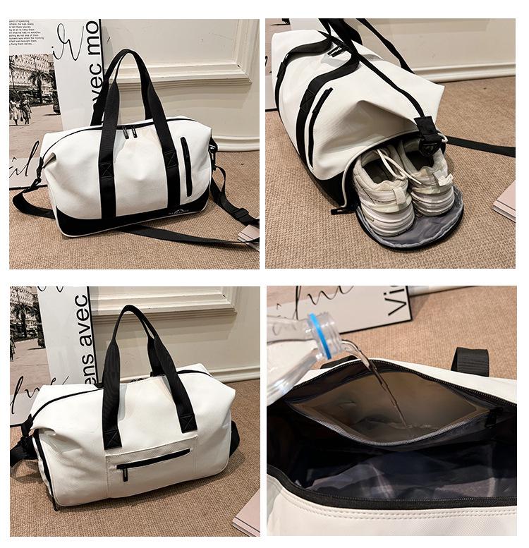 Water-Resistant Unisex Travel Duffle: Large Capacity, Lightweight Gym Bag