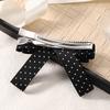 High-End Polka Dot Bow Hair Clip for Women - Gentle and Sweet Hairpin Accessory