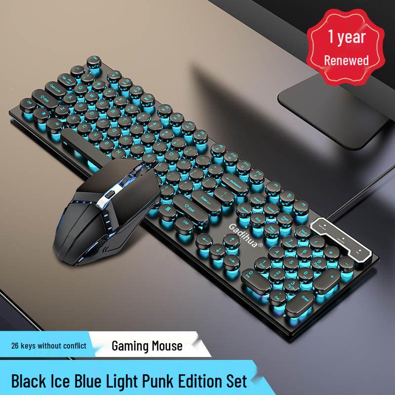 USB Wired Mechanical Feel Keyboard for Gaming and Office