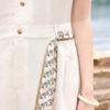 Lyocell Linen V-Neck Sleeveless Midi Dress