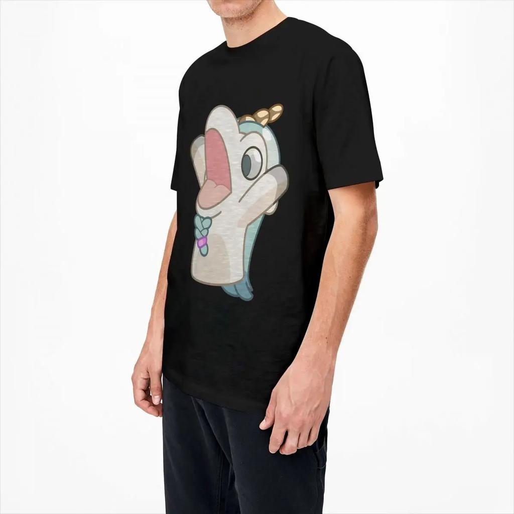 Unicorse Screaming T Shirt Summer Blueyed Anime Vintage T-Shirts Cotton Hip Hop Tee Shirt For Men Short Sleeve Casual Clothes