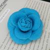 Korean Fabric Camellia Flower Brooch Pins Pearl Tassel Corsage Fashion Jewelry Brooches for Women Shirt Collar Accessories Gift