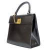Used CELINE Handbag Gancini leather black Chain