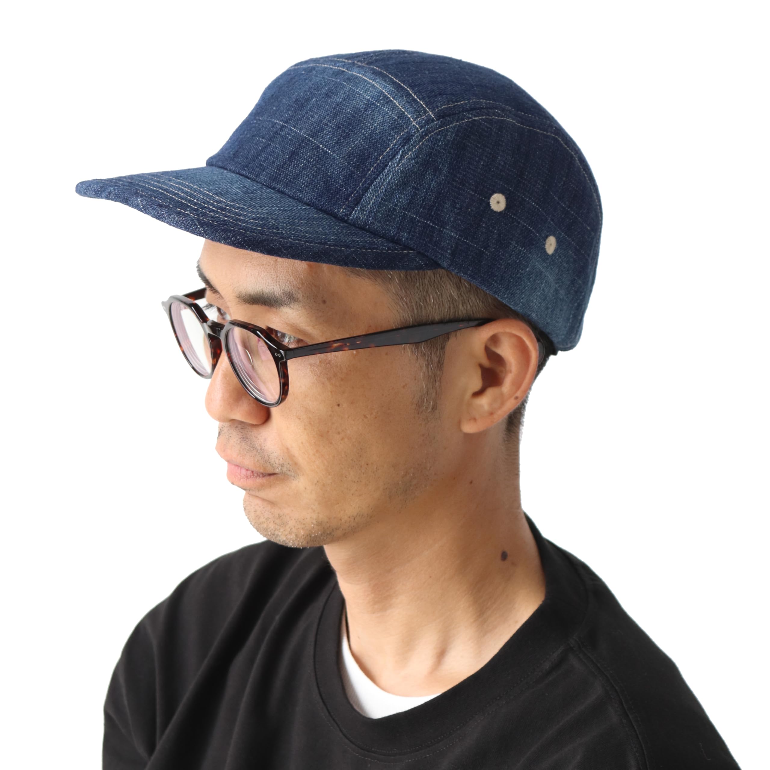 

regnuu Washed Denim Jet Cap for Men and Plus Sizes Perfect for Fall and and Casual Wear Free Women, 100% Cotton, Unisex, Adjustable, Available,